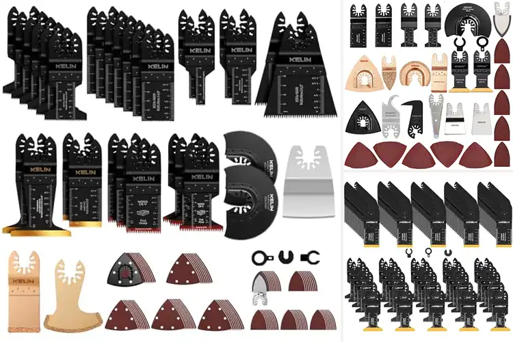 Detailed view of Best 118 Pcs Multitool Blade Kits