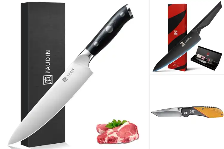 Detailed view of Best 7Cr17MoV Steel Knives