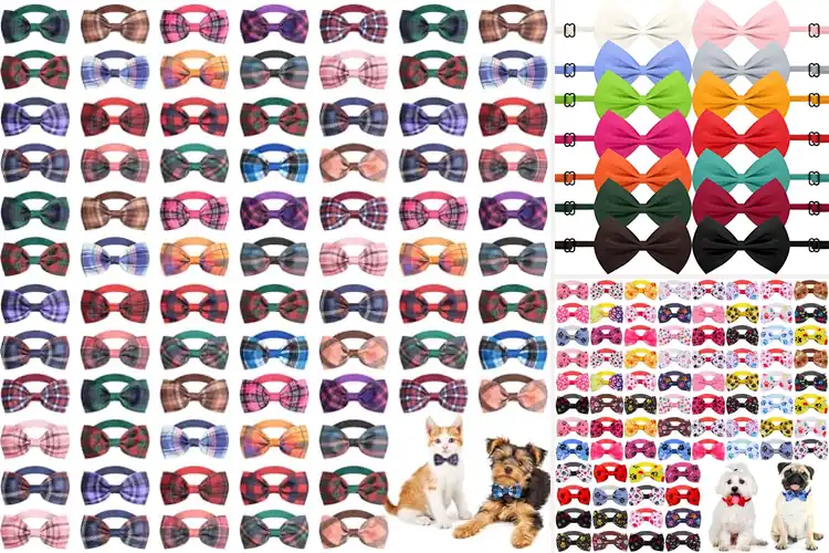 Detailed view of Best Assorted Dog Bow Ties: Top 10 Stylish & Comfy Picks