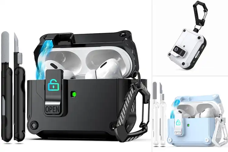 Detailed view of Best Auto Pop-Up Lid AirPods Pro 2 Case