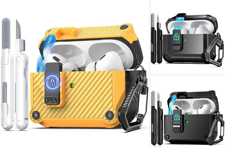 Detailed view of Best Auto Pop-Up Lid AirPods Pro Case Covers