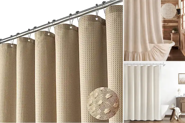Detailed view of Best Beige Shower Curtains