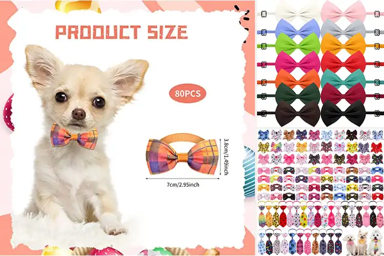 Detailed view of Best Dog Bow Ties: Stylish & Durable Options for Your Pet
