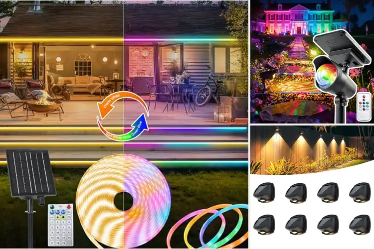 Detailed view of Best Dual Color Solar LED Lights