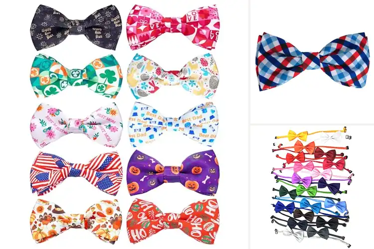Detailed view of Best Easy On Off Bow Ties For Pets