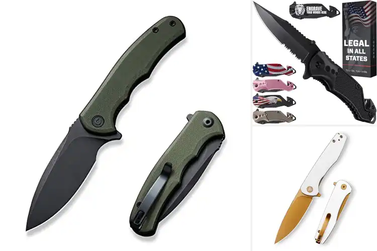 Detailed view of Best EDC Knives Top 10 for Durability Sharpness & Style