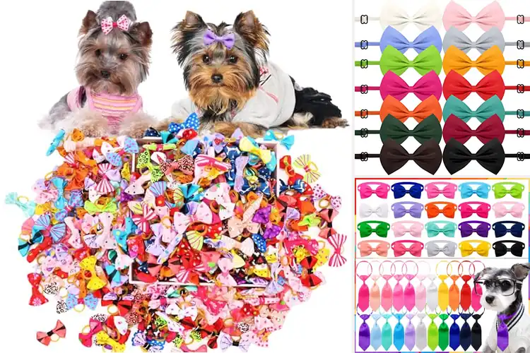 Detailed view of Best Grooming Bow Ties For Small Dogs
