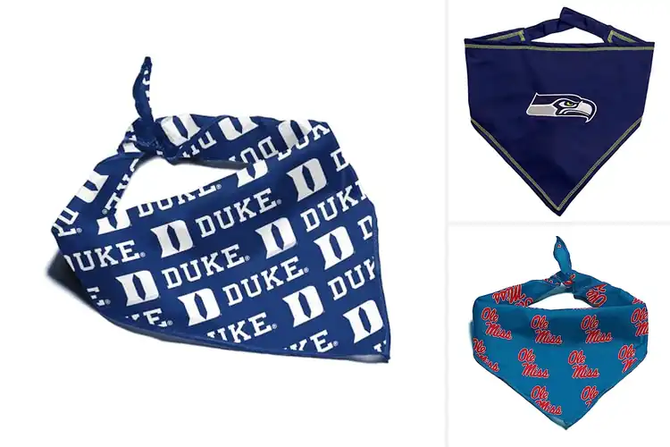 Detailed view of Best Licensed Pet Bandanas: 10 Adorable Team Spirit Styles