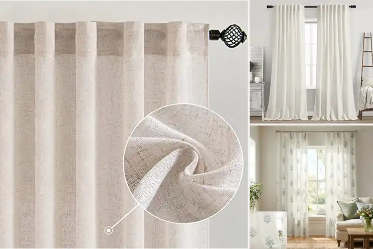 Detailed view of Best Linen Curtains: Elevate Your Home with Style & Comfort