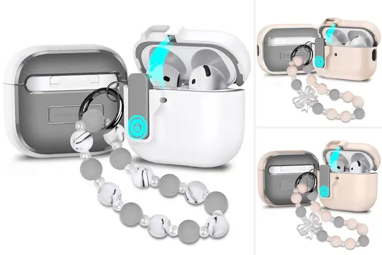 Detailed view of Best Locking AirPods Case With Auto Pop-Up Lid