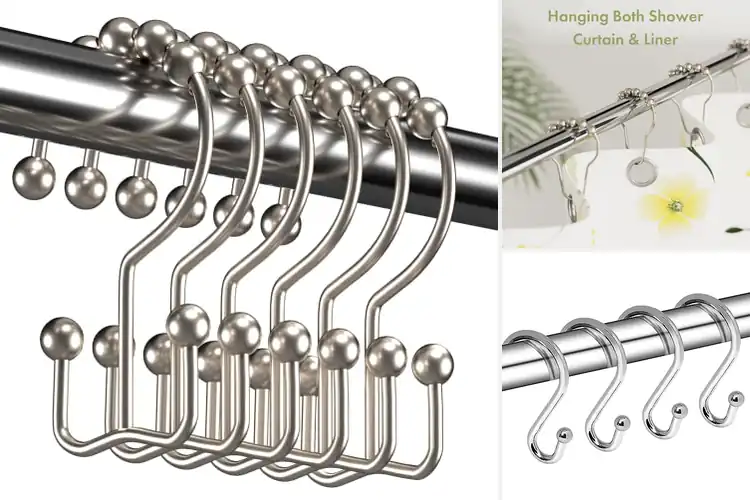 Detailed view of Best Metal Hook Shower Curtains