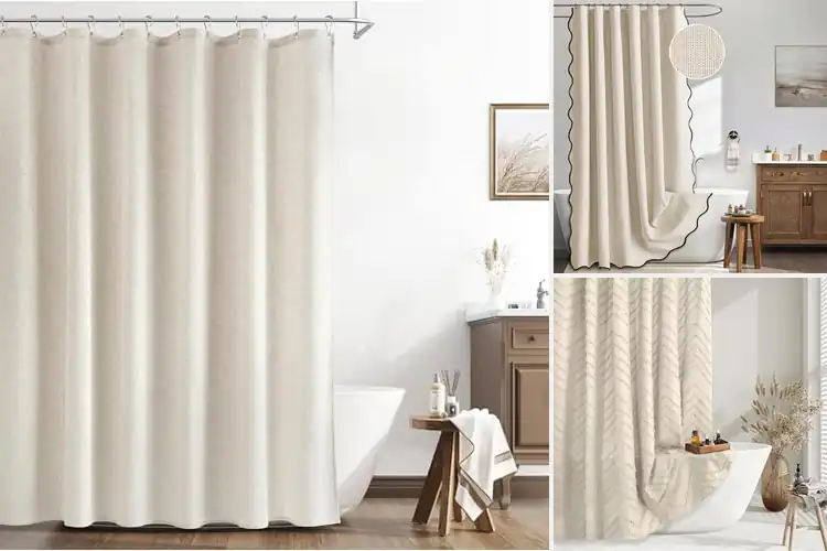 Detailed view of Best Neutral Shower Curtains