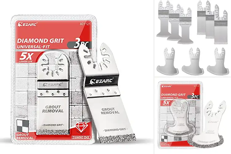 Detailed view of Best Oscillating Tile Blades