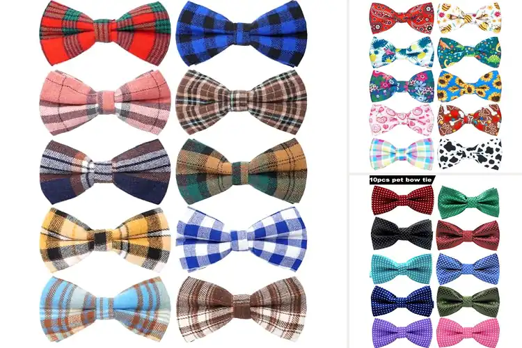 Detailed view of Best Party Wedding Bow Ties For Pets