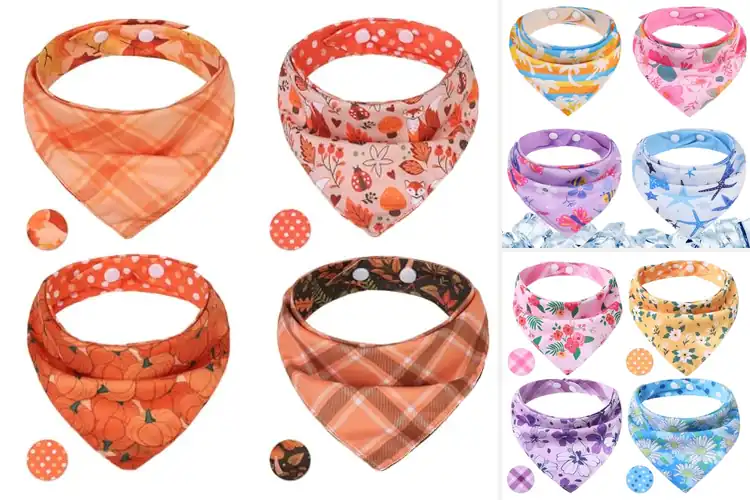 Detailed view of Best Reversible Bandana For Dogs And Cats