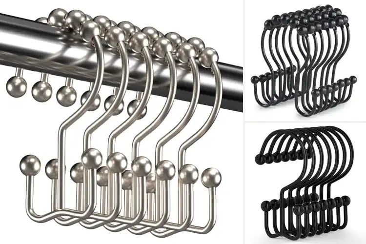 Detailed view of Best Shower Curtain Hooks Sets