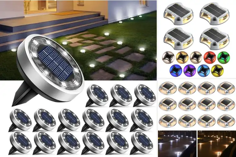 Detailed view of Best Solar Sidewalk Marker Lights: Light Your Way with Ease