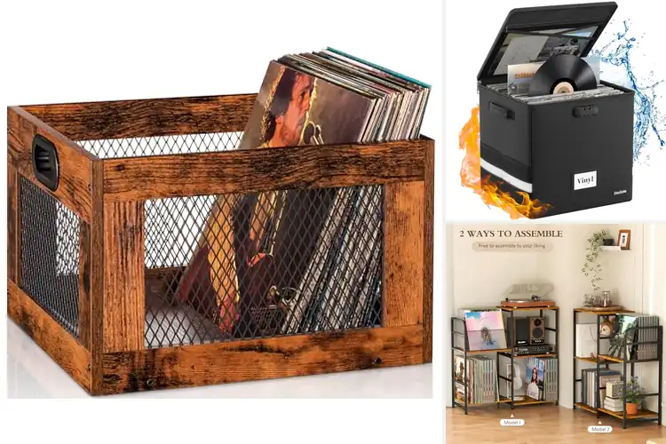 Detailed view of Best Vinyl Record Storage