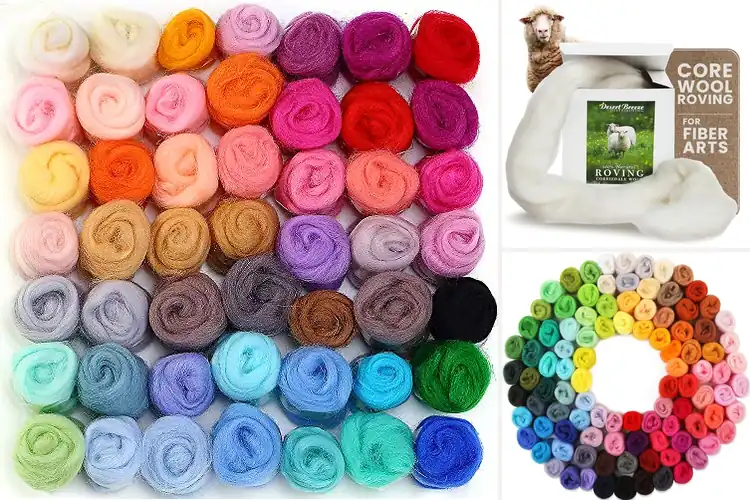 Detailed view of Best Wool Roving: Vibrant, Premium Quality for Easy Crafting